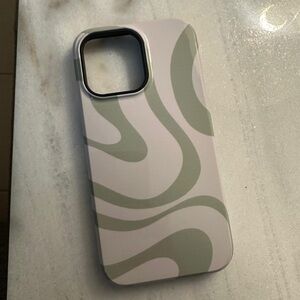Apple White and Gray Swirl Phone Case